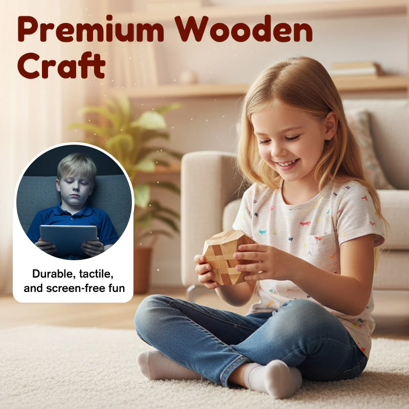 Classic Luban Lock Wood Puzzle Game