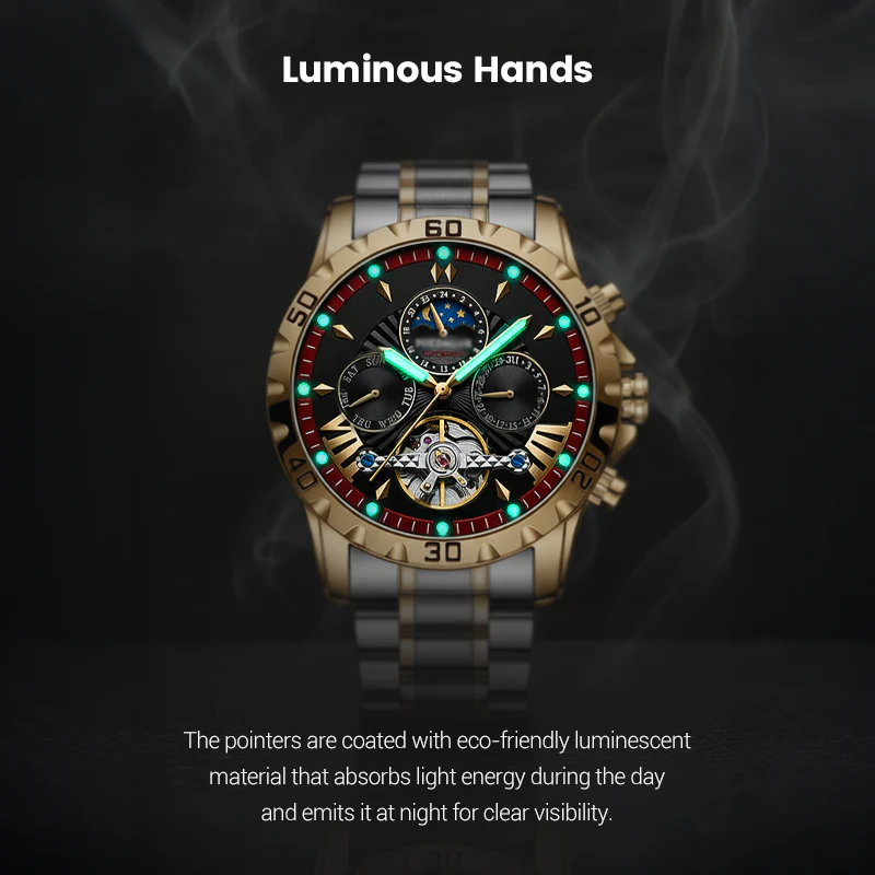 ⌚💧Swiss Brand New Waterproof Automatic Mechanical Watches