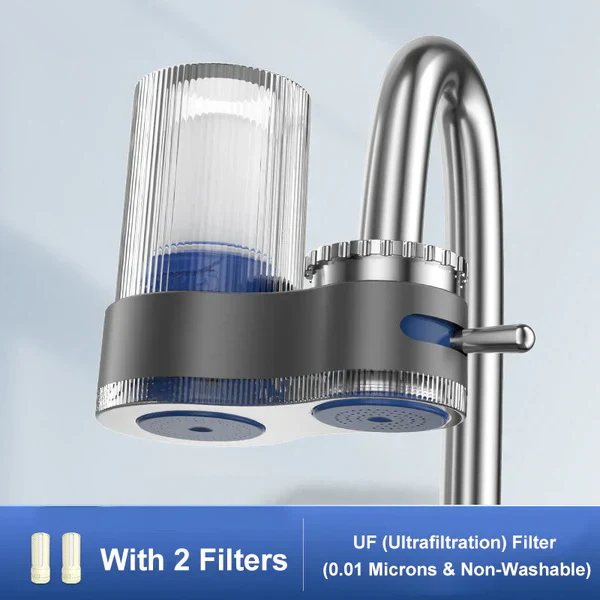 🚰49% OFF NOW! 💧 Faucet Water Purifier with Adapters - Easy Installation, Reduces Chlorine & Impurities for Cleaner Drinking Water 🏠📦