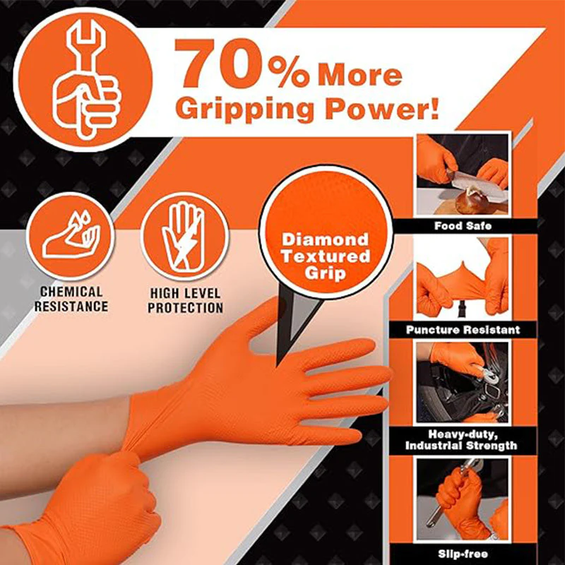 🔥Super wear-resistant nitrile gloves 30 PCS