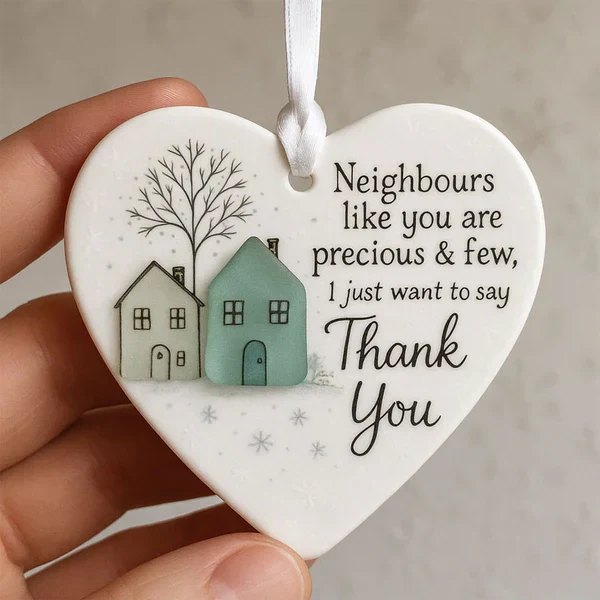 🎉Early Christmas Sale 49% OFF🎄Thank You Neighbours Heart - Shaped Ornament