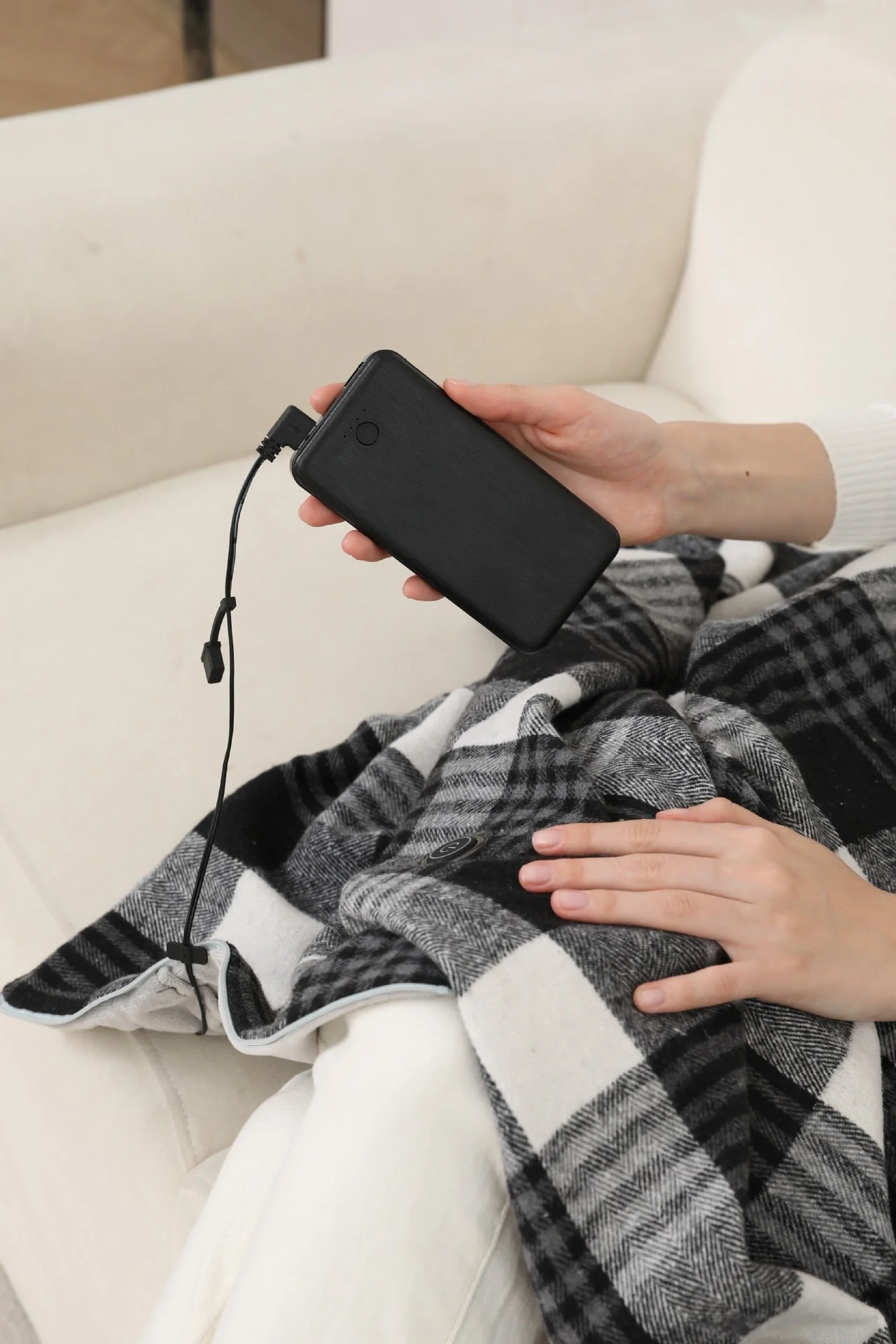🎄 Special Offers for Christmas 🎄New generation heated scarf - Multifunction heating blanket with intelligent regulation - Sleek version with USB heating