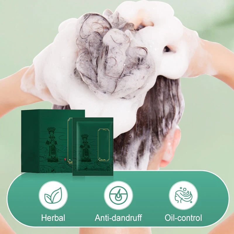 Herbal Anti-Dandruff & Oil-Control Shampoo Powder