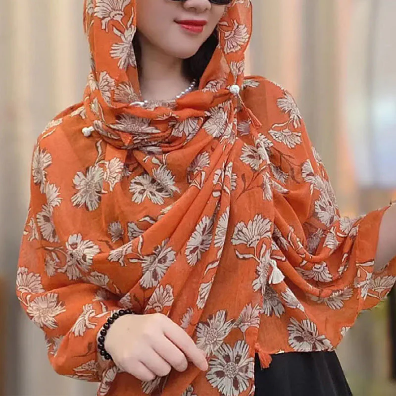 🔥2024 Fall Hot Sale🔥Women's Button Shawl Scarf for Sun Protection