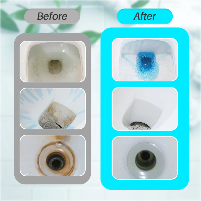 3-in-1 WC-Reinigungsblock – Desodorisiert, Reinigt, Sterilisiert