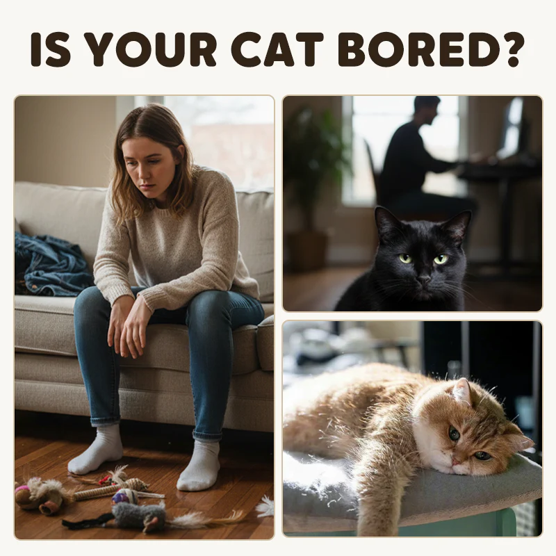 Electric Plush Cat Teaser Toy with Sounds