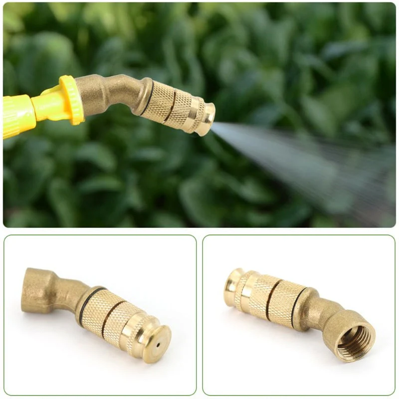 Adjustable Brass Sprayer Nozzle - 45° Tilted