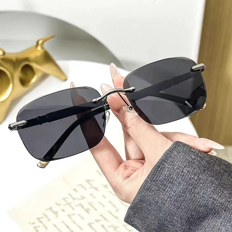 ✨LAST DAY SALE 50% OFF✨High Definition Rimless Protective Sunglasses
