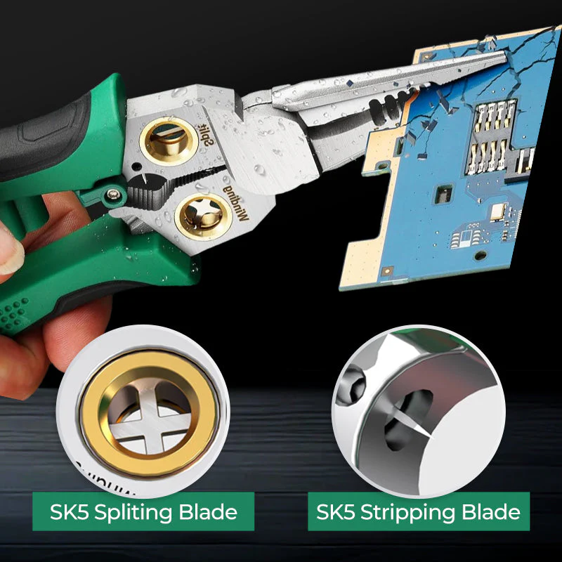 🔥8-in-1 Multi-Functional Wire Stripper Scissors With Electrical Test