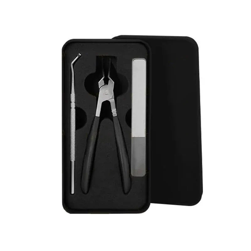 🔥 Splashproof 25° Beveled Edge Nail Clippers 3-Piece Set