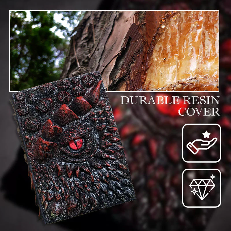 3D Textured Fantasy Dragon Eye Notebook