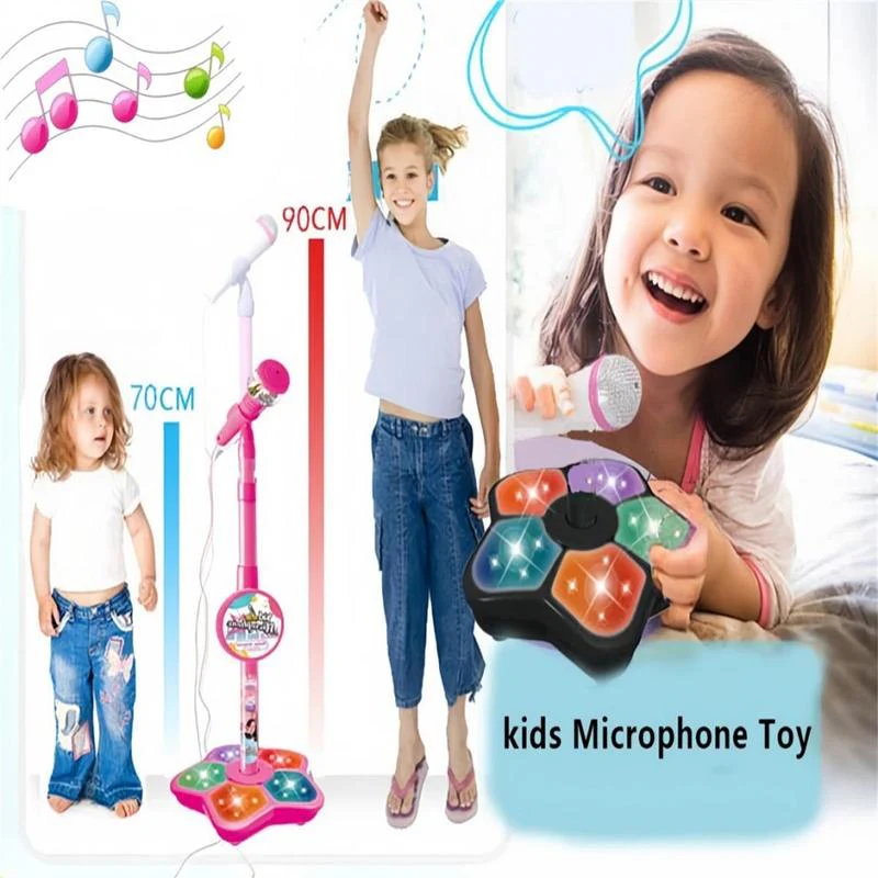 🎅LAST DAY SALE 50% OFF!!🌲Microphone Toy, Karaoke Machine Toy with Light