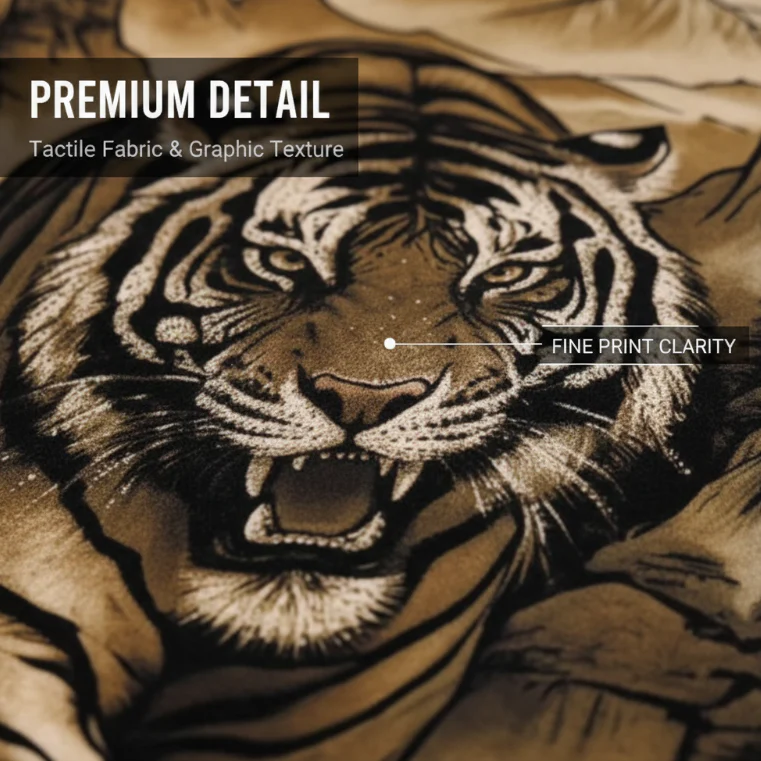 Men's Crew Neck Long Sleeve Top with Print