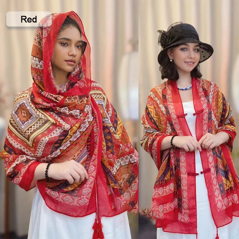 🔥2024 Fall Hot Sale🔥Women's Button Shawl Scarf for Sun Protection