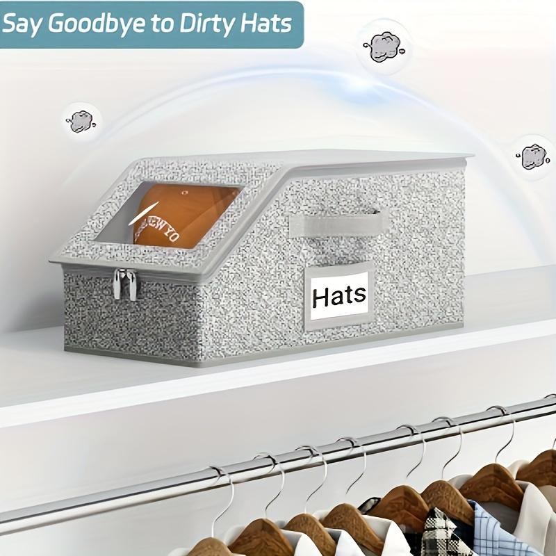 🧢 50% OFF NOW! 🎉 Stackable Baseball Cap Boxes – Space-Saving, Dustproof & Clear View 📦📦