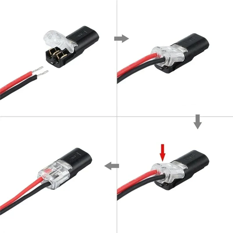 Double-wire Plug-in Connector With Locking Buckle