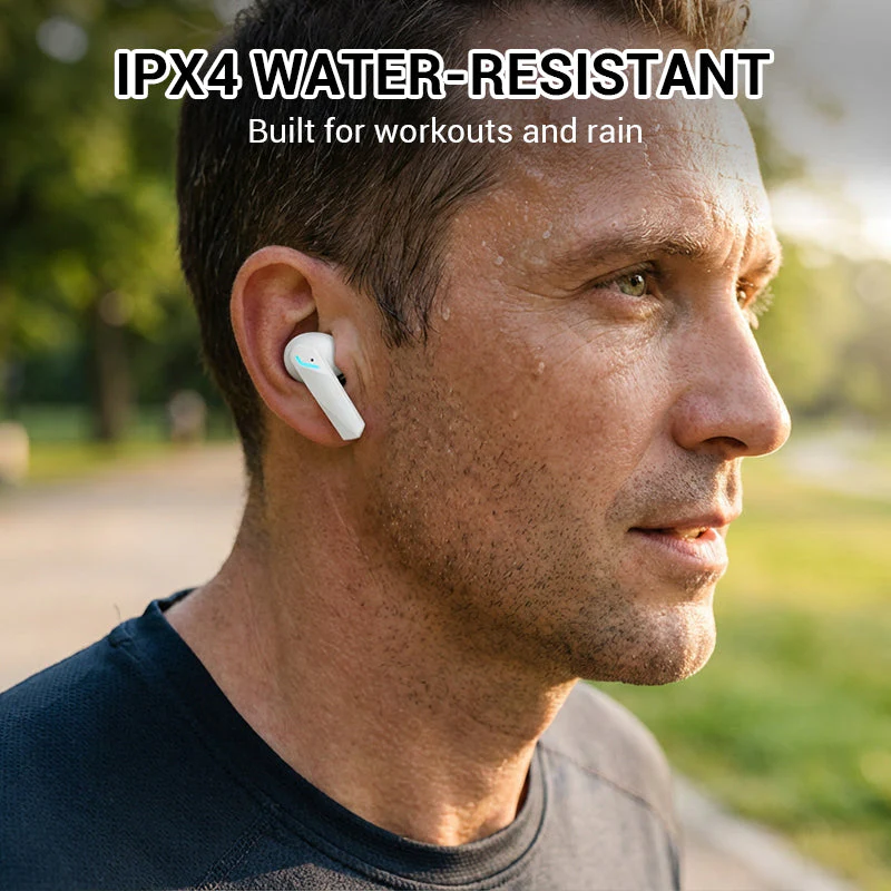 Low-Latency Wireless Earbuds with LED Display