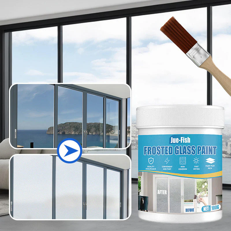 🔥Buy 2 get 1 free🔥Waterproof Frosted Glass Paint for Door & Window with Brush