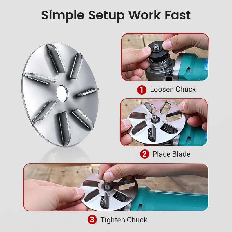 Labor-Saving Pig Hair Remover Scraper Disc