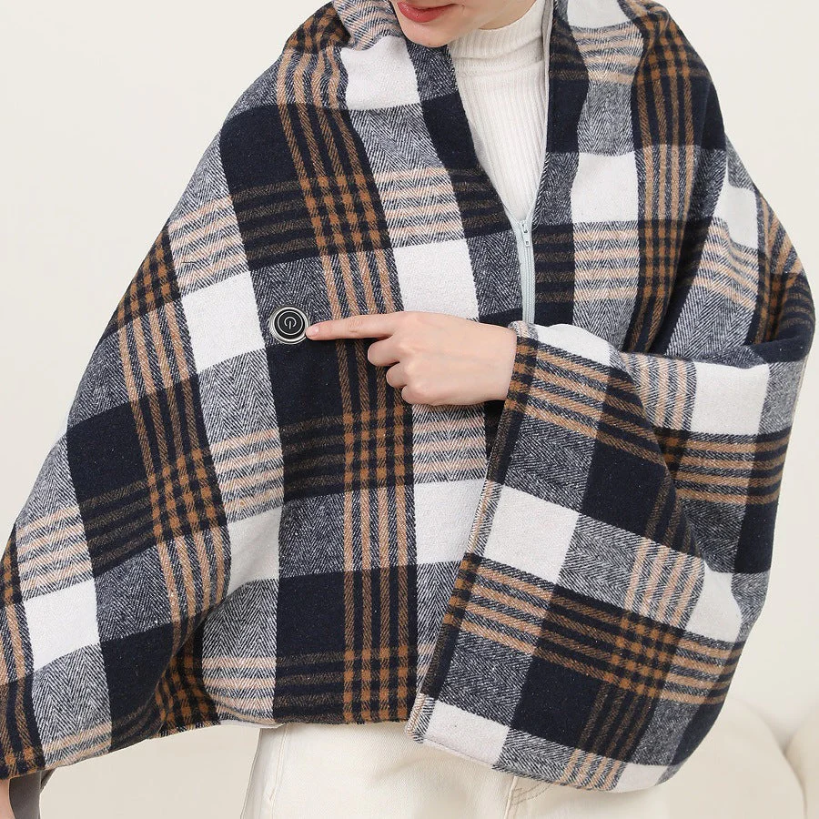 🎄 Special Offers for Christmas 🎄New generation heated scarf - Multifunction heating blanket with intelligent regulation - Sleek version with USB heating
