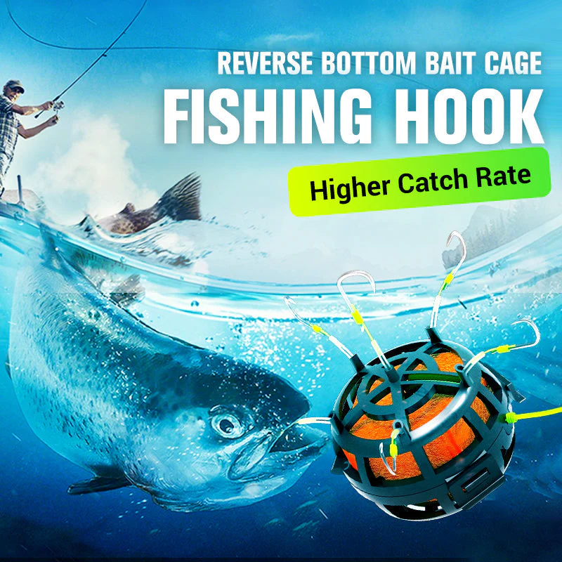 Reverse Bottom Bait Cage Fishing Hook