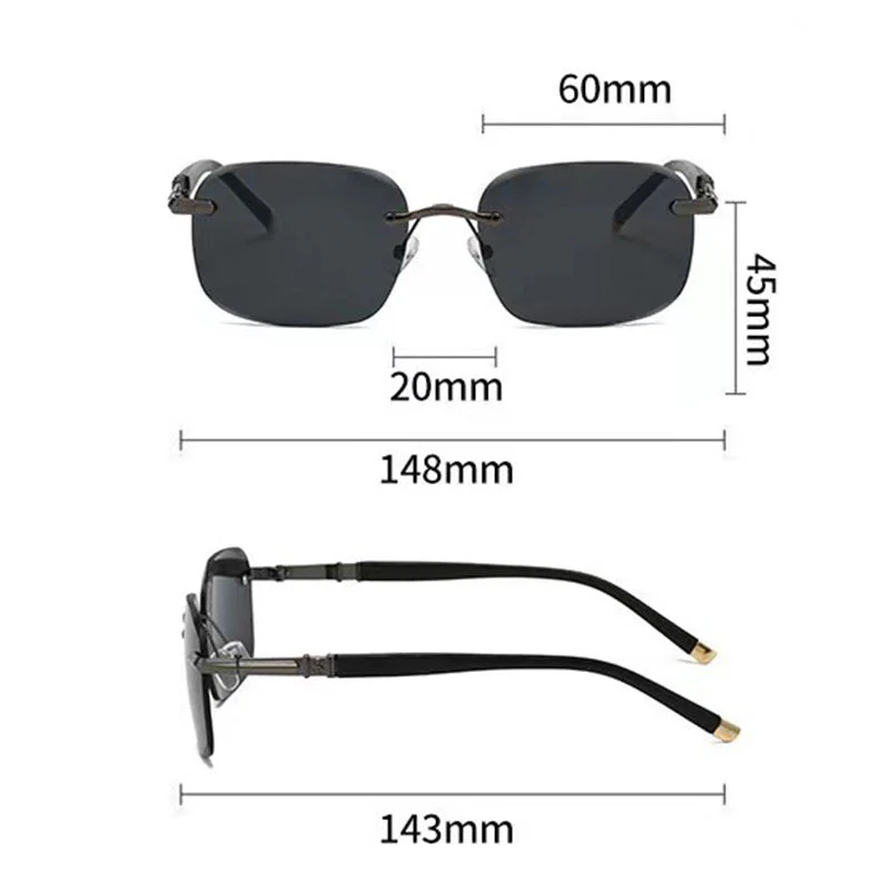 High-definition, frameless, protective sunglasses