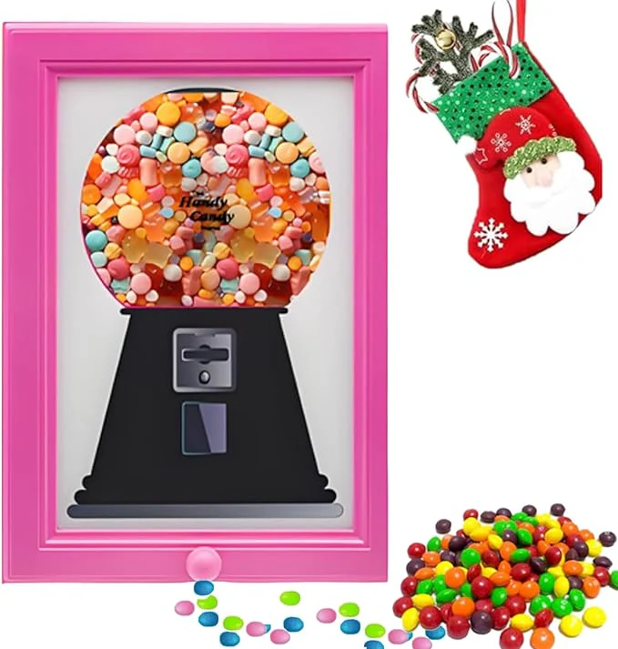 🔥HOT SALE 🎁Double the Fun! 🖼️🍬 Candy Dispenser Picture Frame - Wall Mount or Tabletop
