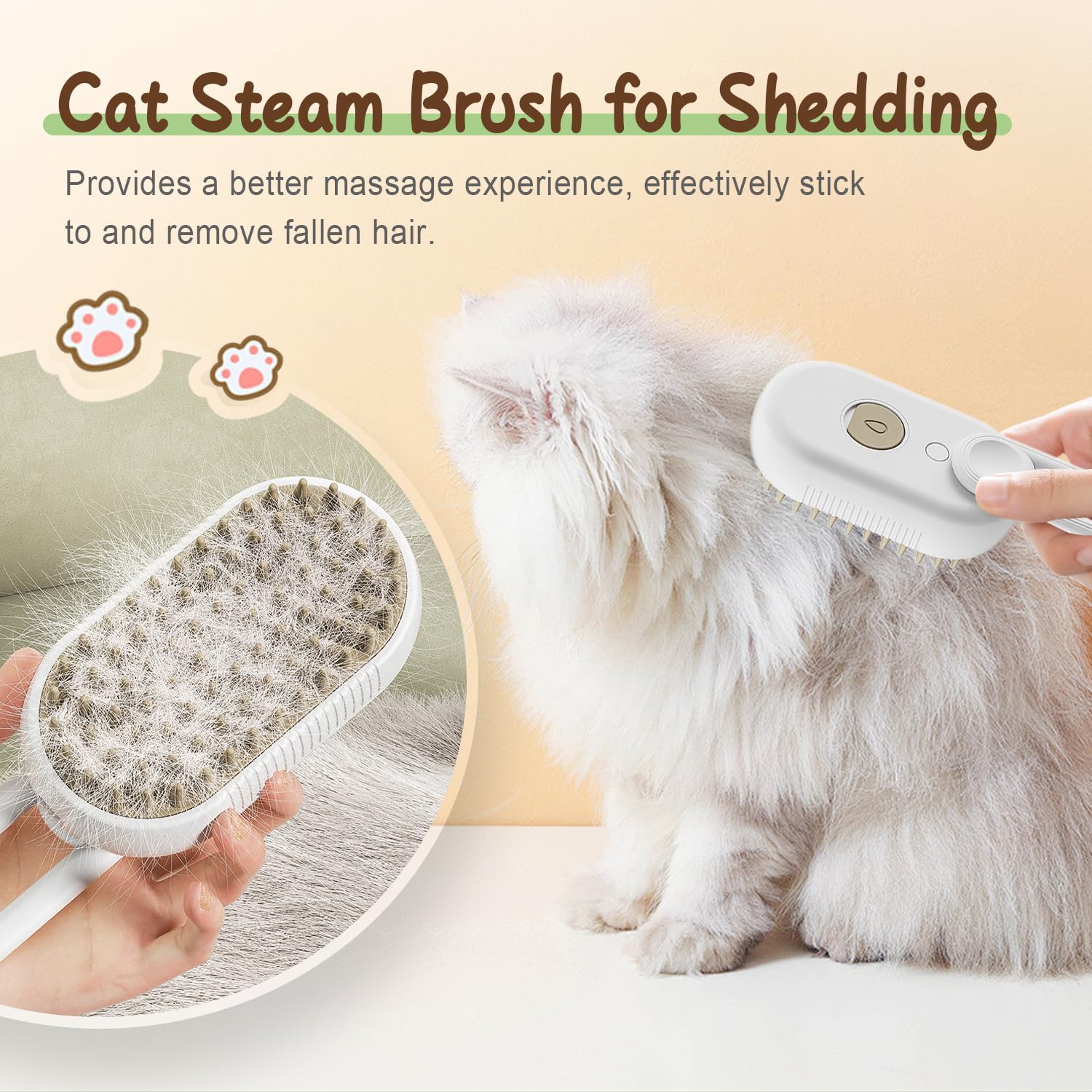 Hot Sale🎁🔥✨3 in 1 pet steam brush