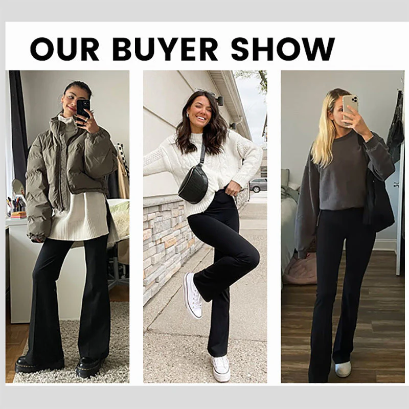 Women's High Stretch High Waist Flared Pants