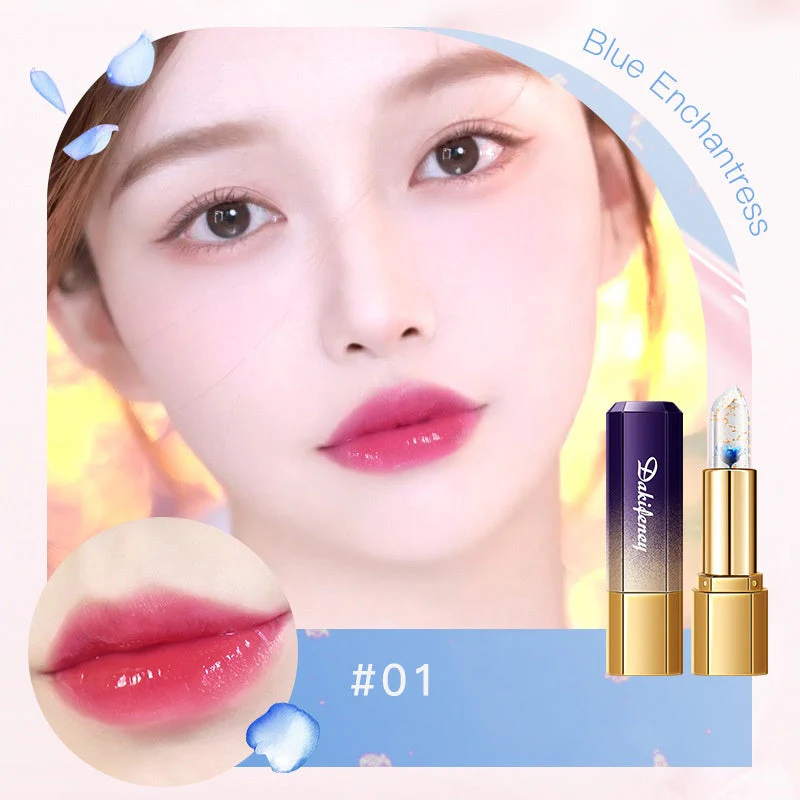 💕Buy 1 Get 1 Free💕Temperature Change Moisturizer Long-Lasting Flower Jelly Lipstick
