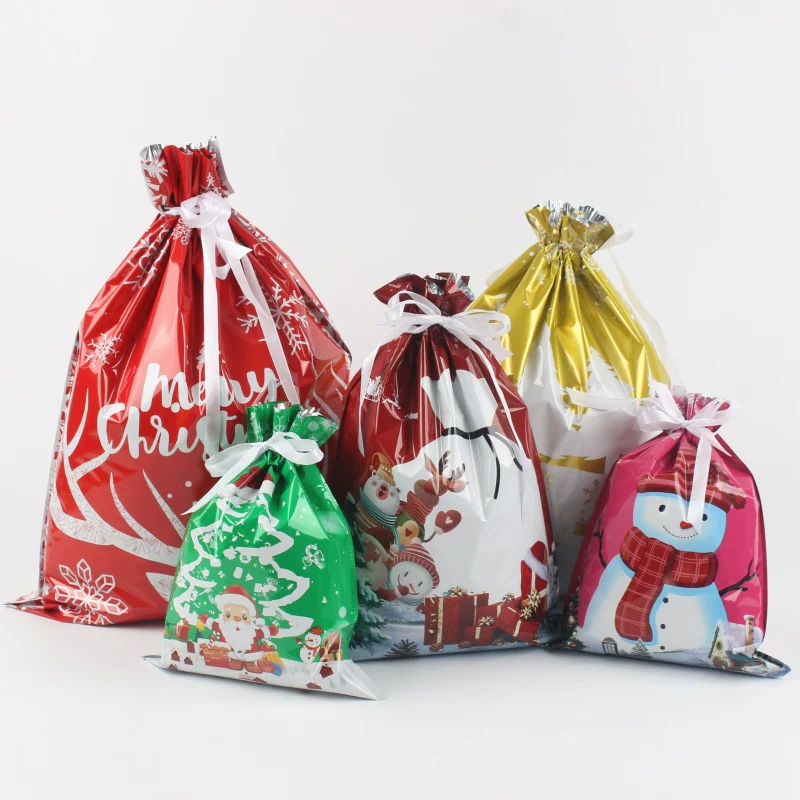 🎅Christmas Sales🎄Drawstring Christmas Gift Bags (Biodegradable)