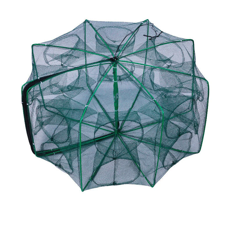 Auto-Foldable Strengthened Fishing Trap Net