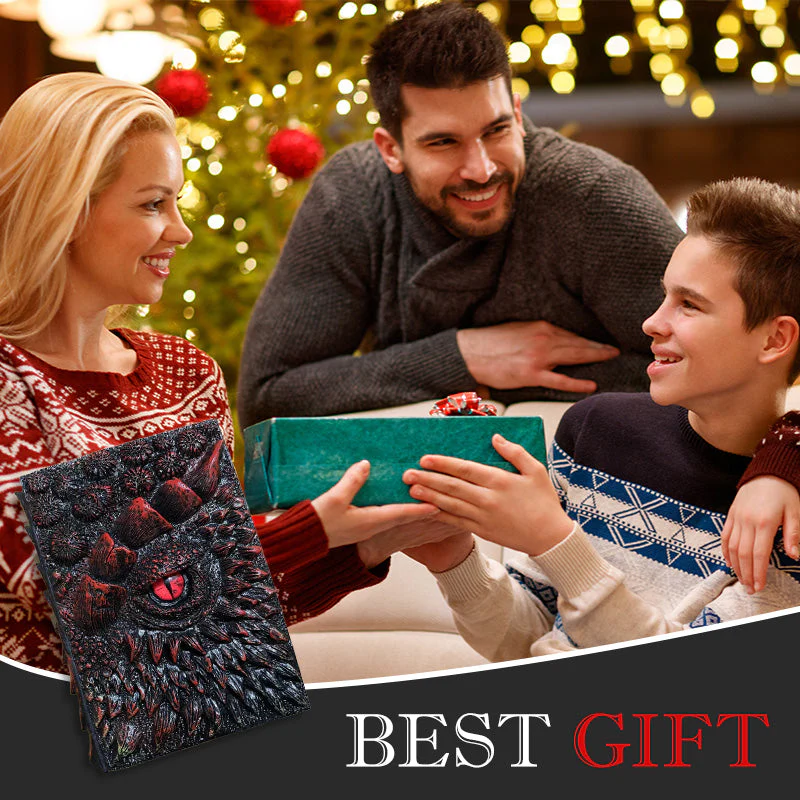 3D Textured Fantasy Dragon Eye Notebook