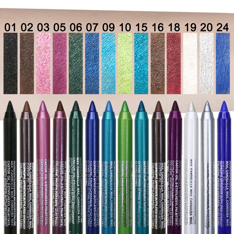 🎁Super Deal💜 50,000 Units Sold✨ 14-Piece Waterproof Gel Eyeliner Set Features metallic and pearlescent finishes Long-lasting, smudge-proof formula✨