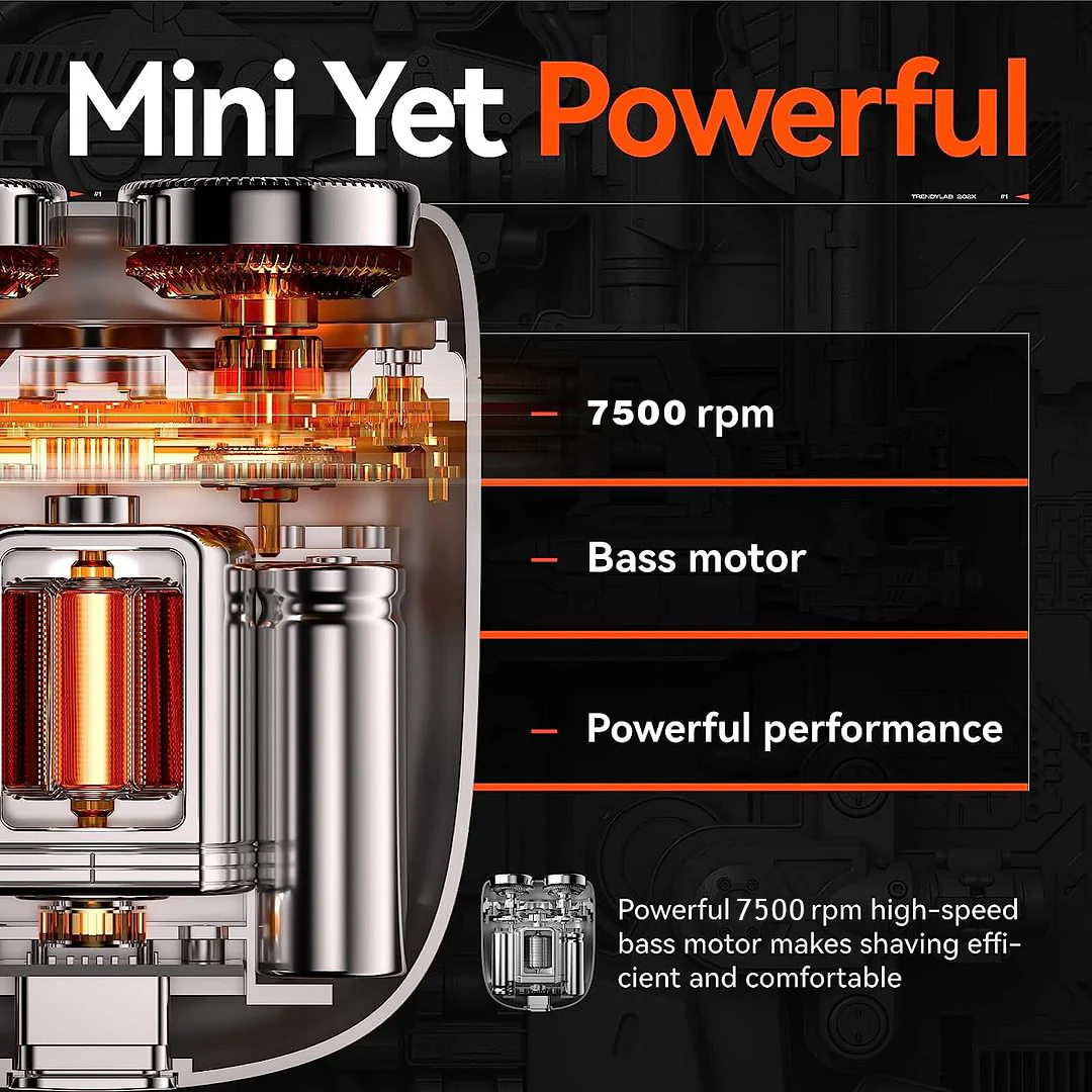 ✨HOT SALE✨2025New Upgrade Pocket Shaver USB Mini Shavers for Men Rechargeable Waterproof Compact Electric Razor for Home, Car, Travel