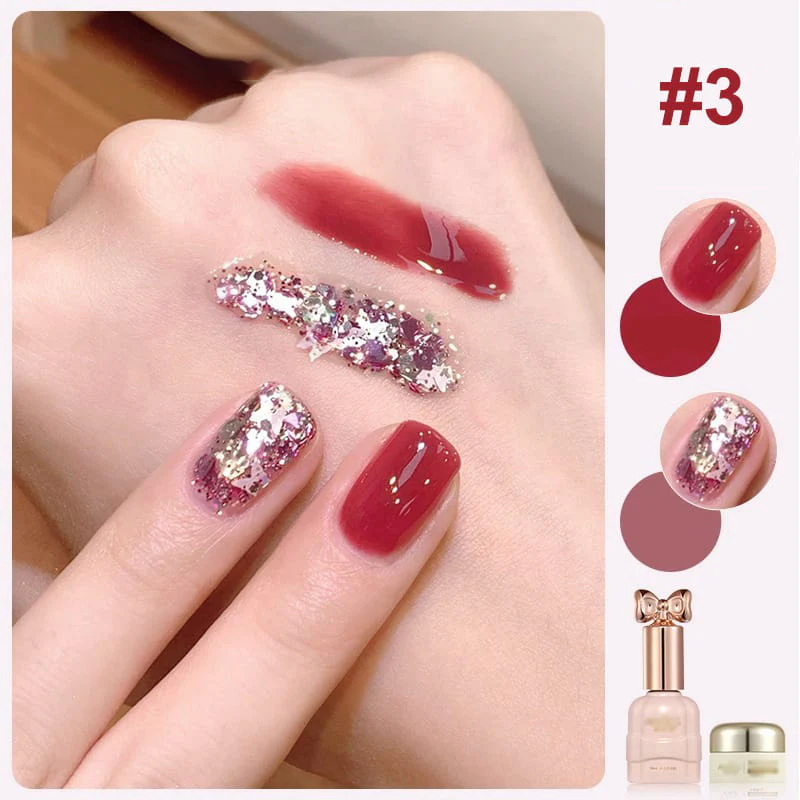 🎄Christmas Special Offer🎄💅Best-Selling Fashion Glitter Dual-Color Nail Polish Combo Set🎁Limited Time Promotion 50% OFF 🔥