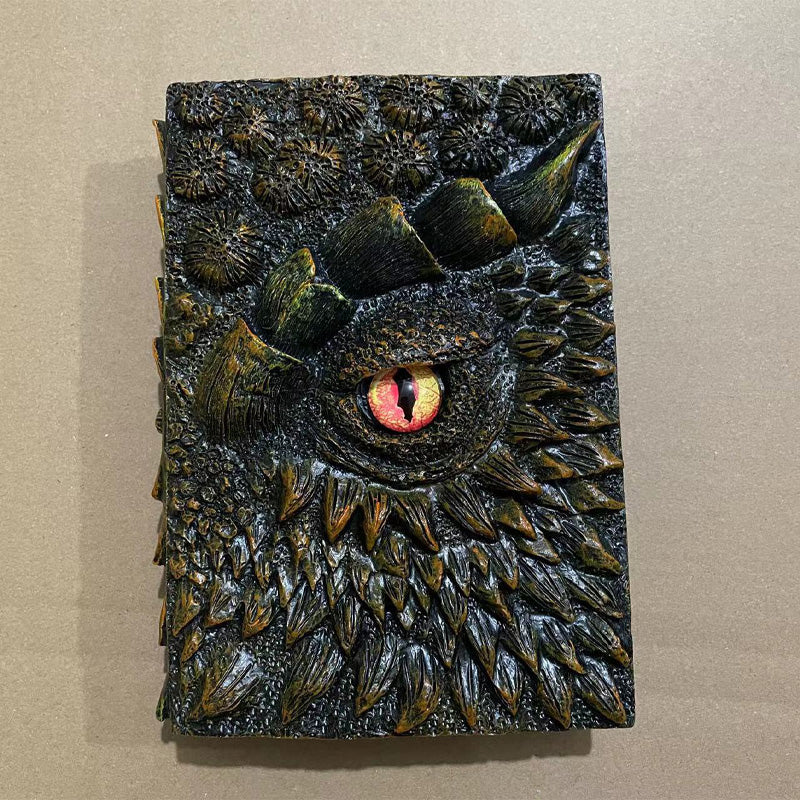 3D Textured Fantasy Dragon Eye Notebook