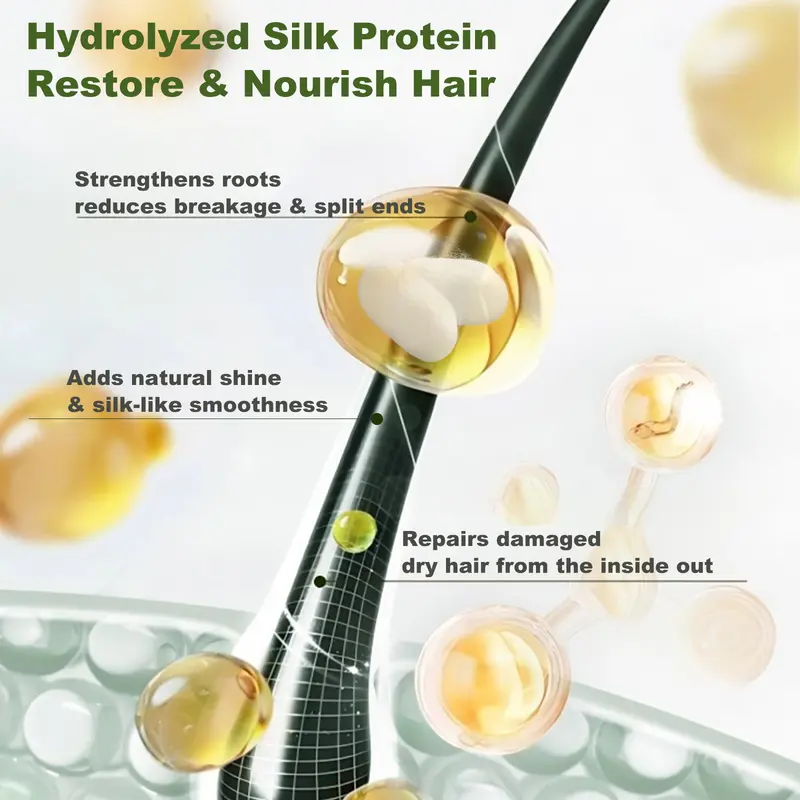 🧴 BUY 2 GET 1 FREE! ✨ Smooth & Glossy Hair Shampoo - Natural growth, deep follicle repair, Sulfate-Free Formula for All Hair Types 🌟📦