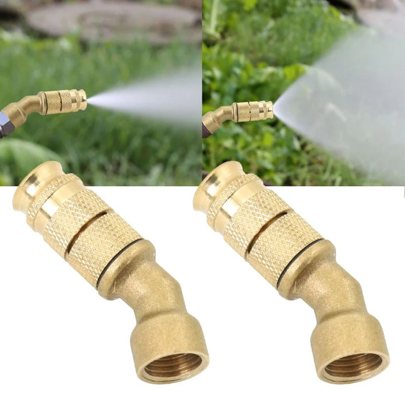 Adjustable Brass Sprayer Nozzle - 45° Tilted
