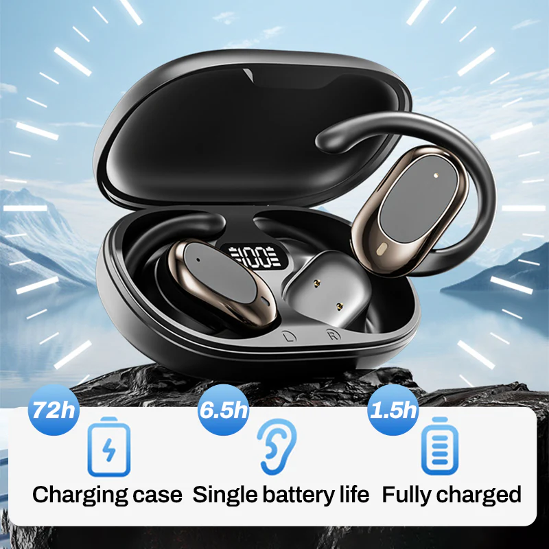 Limited-Time Sale  50% OFF✨ Wireless Noise-Canceling Bluetooth 6.0 Earbuds 🥤, 145-Hour Ultra-Long Battery Life 🥳, IPX5 Waterproof Sports Earphones 🚲