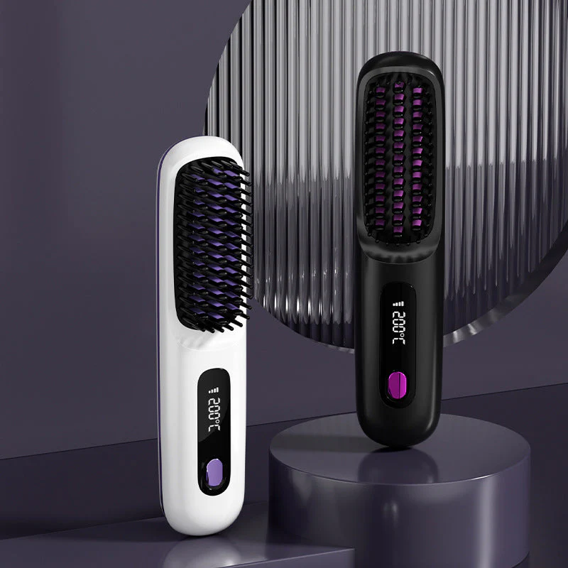 🔥Summer Hot Sale🎁Wireless Ceramic Heating Hair Straightening Comb