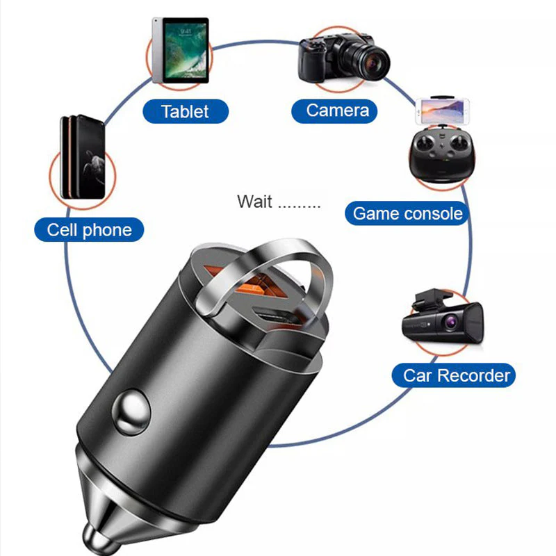 🔥Ultra-Fast Car Charger - Dual-Port PD & QC Fast Charging | 50% Off - Save More When You Buy More
