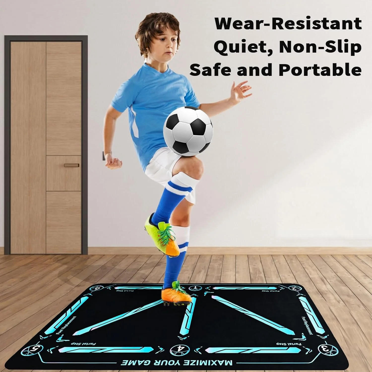 🎅LAST DAY SALE 50% OFF - ⚽Soccer Train Mat for All Levels Non-Slip Silent