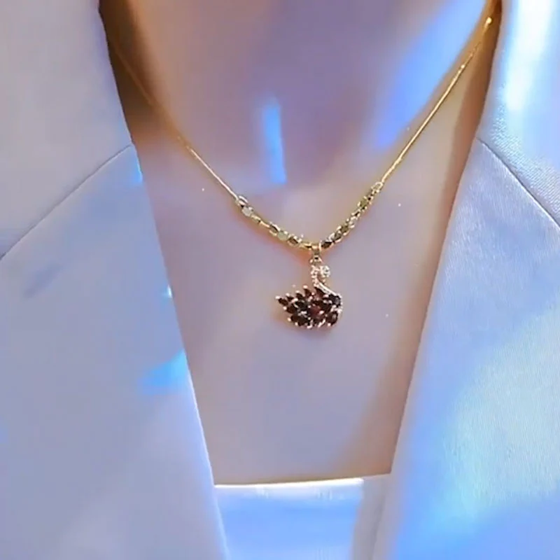 Dazzling Swan Necklace for Women