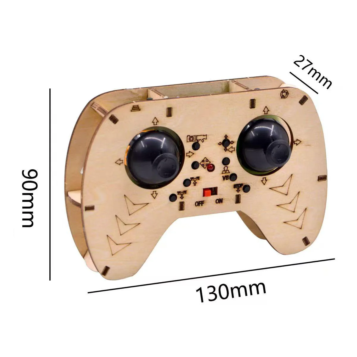 Wooden assembled DIY quadcopter drone model parent-child interactive scientific experiment teaching aids intelligent equipment