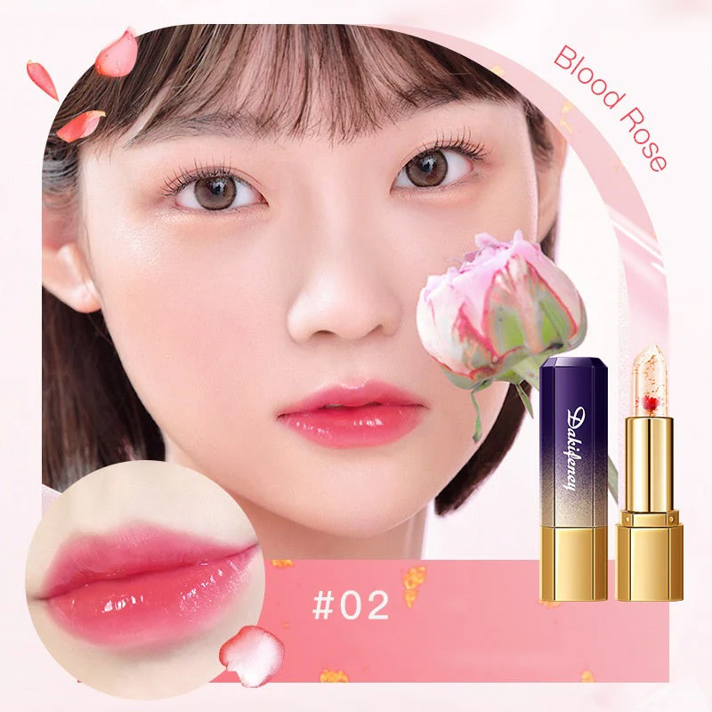 💕Buy 1 Get 1 Free💕Temperature Change Moisturizer Long-Lasting Flower Jelly Lipstick