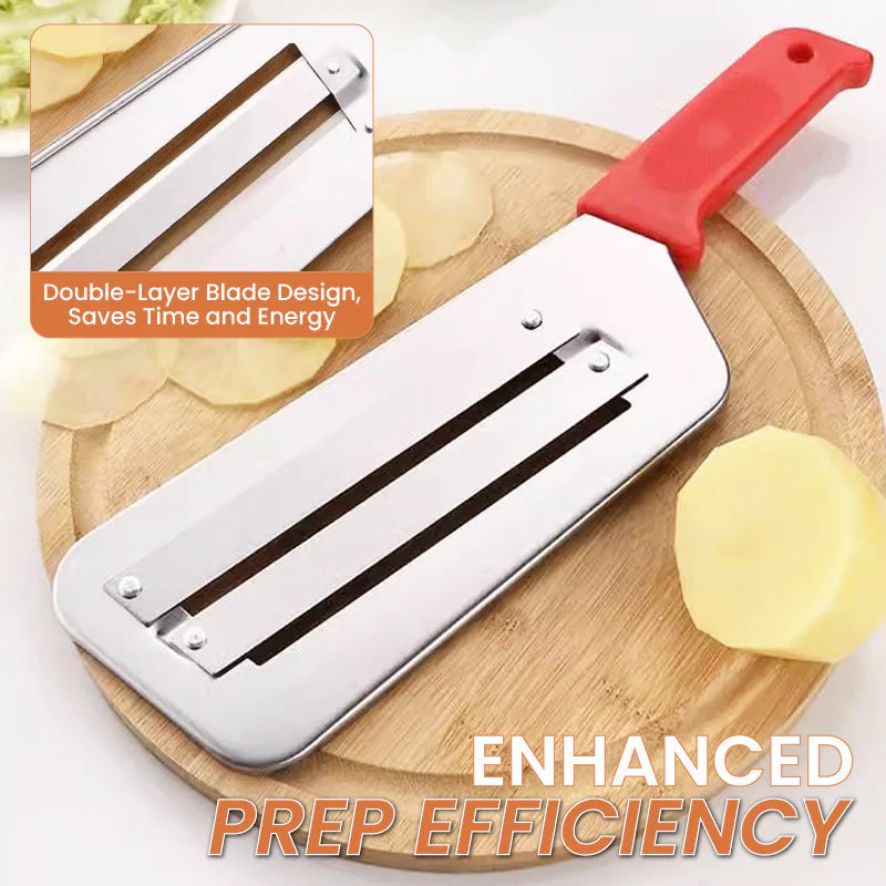 🔥Hot Sale 49% OFF🔥Stainless Steel Double-layer Slicer
