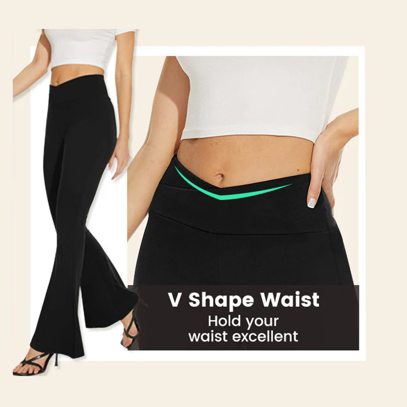 Women's High Stretch High Waist Flared Pants