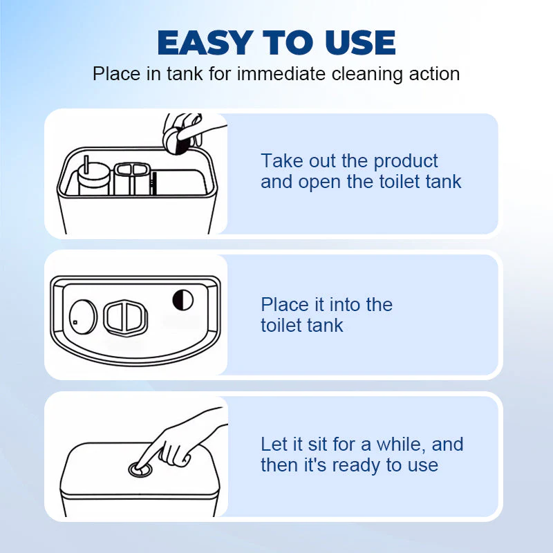 Scented Toilet Bowl Cleaner - Put in Tank