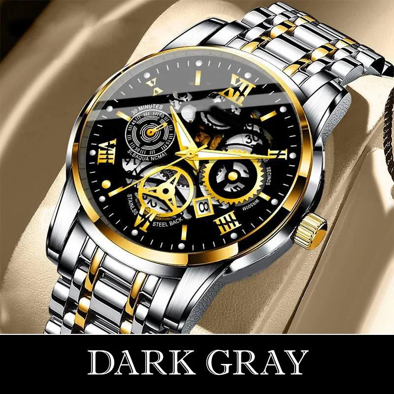 ⏳Time-Limited Special⏰Men's Waterproof Roman Skeleton Automatic Mechanical Watch